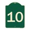 Signmission Sign with Number 10 Heavy-Gauge Aluminum Architectural Sign, 24" x 18", G-1824-22912 A-DES-G-1824-22912 - alternate 1
